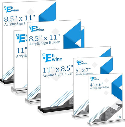 EHWINE 6 Pack Acrylic Sign Holders - Image 7