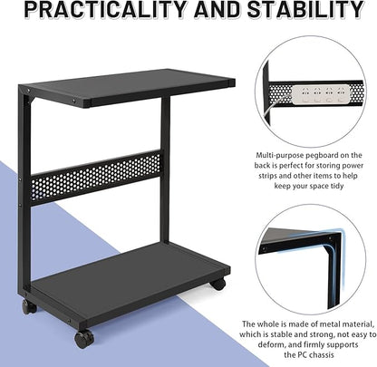 Bfttlity Large PC Stand Computer Tower Stand 2-Tier Metal CPU Holder - Image 6