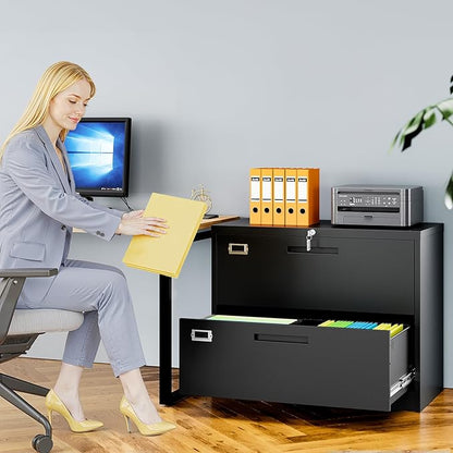 AFAIF 2 Drawer File Cabinets for Home Office, Metal Filing Cabinet - Image 2