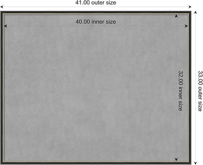 Amanti Art Black Framed Magnetic Board 33x41 X-Large Vision Board - Image 3