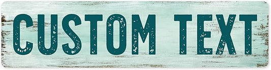 Custom Sign, Custom Street Sign, 11 Font Colors, 13 Font Styles, 4 Hole Options by MySignCenter
