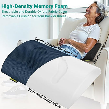 YEASHEIN Adjustable Foot Rest for Under Desk at Work, Ergonomic Under Desk - Image 3