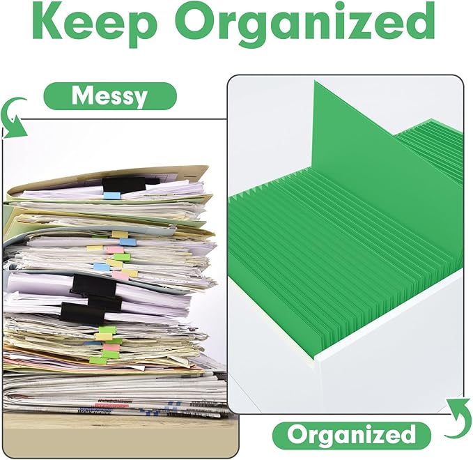 Two Pocket Folders, PANDRI 50 Pack 2 Pocket Folders, Letter Size Paper File - Image 3