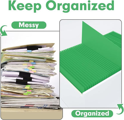 Two Pocket Folders, PANDRI 50 Pack 2 Pocket Folders, Letter Size Paper File - Image 3