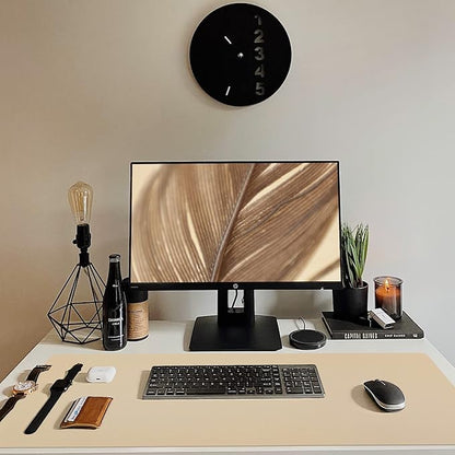 Leather Desk Pad, Mouse Pad, Non-Slip Desk Protector Mat, Leather Desk Blotter - Image 2