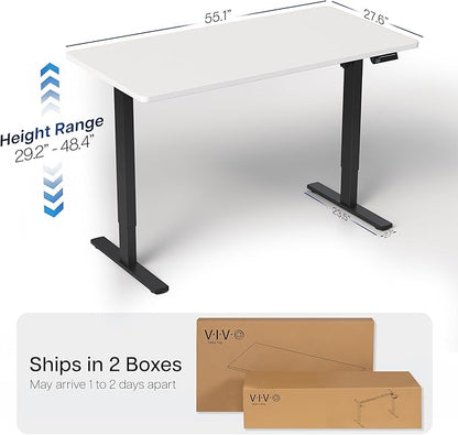 VIVO Electric 55 x 28 in Standing Desk, Memory Height Adjustment, 1B Series - Image 3