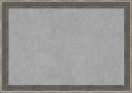 Amanti Art Grey Framed Magnetic Board 29x41 Large Vision Board by AmantiArt