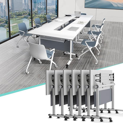 Conference Table, 55.1''Folding Conference Room Table by Unknown