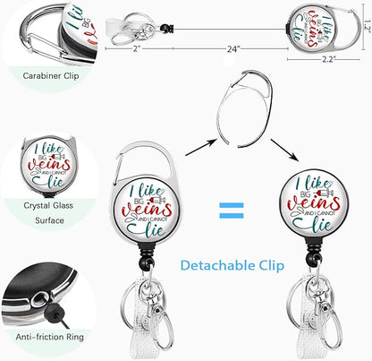 Phlebotomy Haematology Nurse Badge Reel Retractable - Image 5