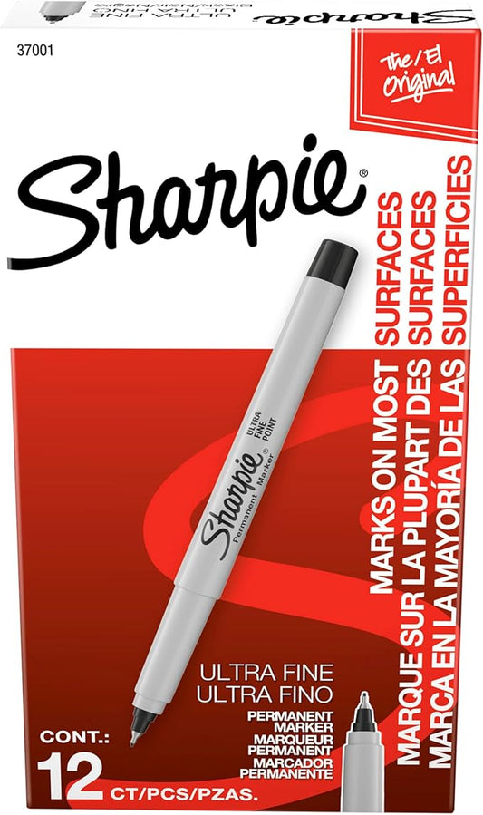 Sharpie Permanent Markers Ultra Fine Tip Markers Set Quick Drying And Fade by Sharpie
