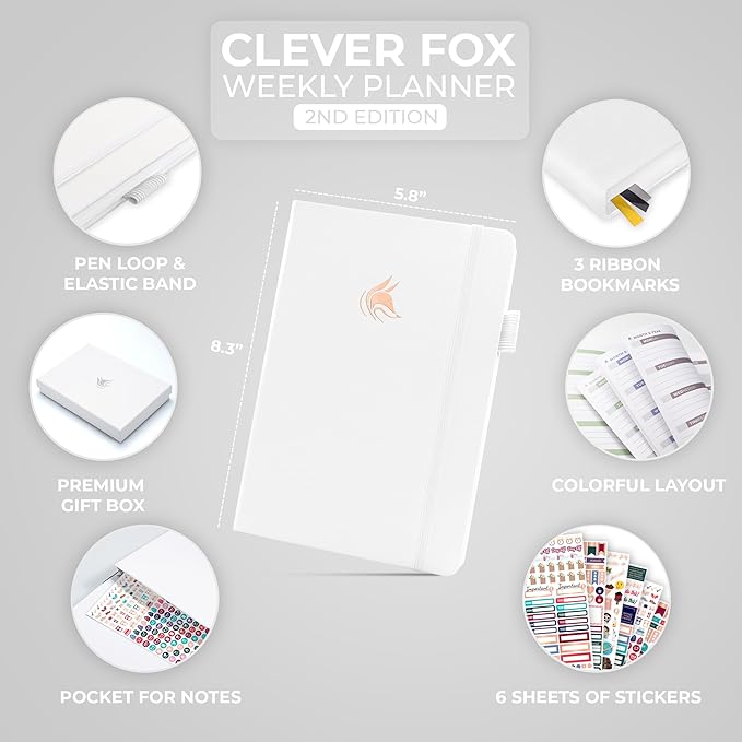 Clever Fox Planner 2nd Edition – Colorful Weekly & Monthly Goal Planner - Image 2