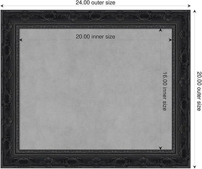 Amanti Art Black Framed Magnetic Board 20x24 Small Vision Board - Image 2