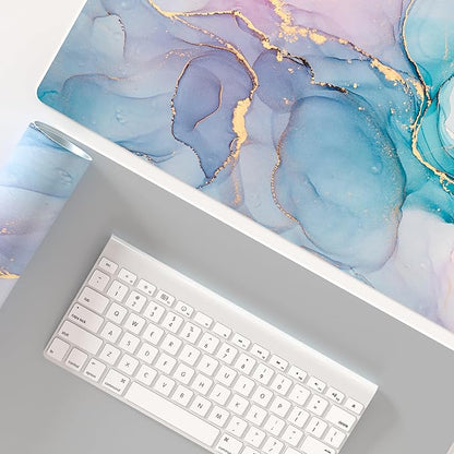 QIYI Large Mouse Pad, PU Leather Desk Mat - Image 7