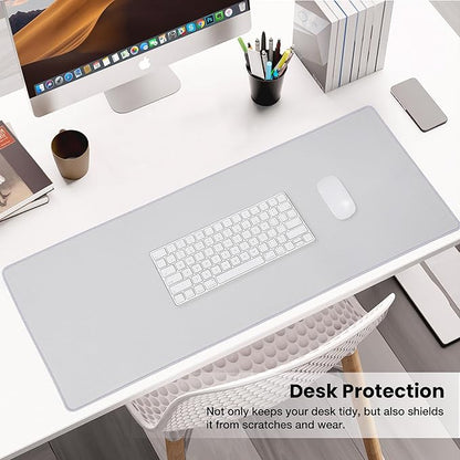 ALOANES Silvery Waterproof Desk Mat, Large Mouse Pad - Image 5