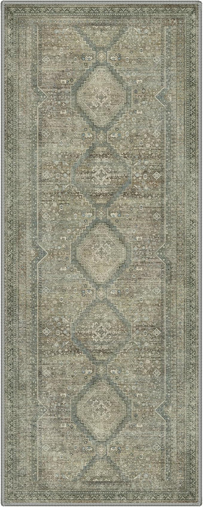 GENIMO Runner Rug 2x5 Non Slip Machine Washable Hallway Runner Rug, Low Pile - Image 7