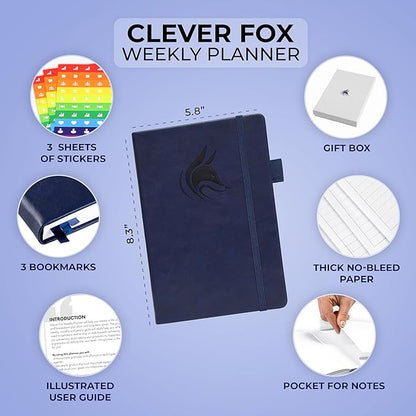 Clever Fox Planner – Undated Weekly & Monthly Planner - Image 2