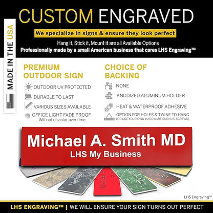 Custom Name Plate with Choice of Mounting - Image 2
