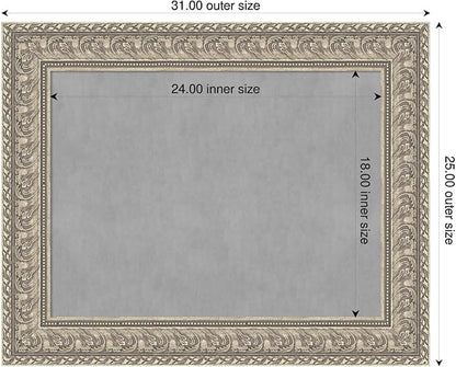 Amanti Art Silver Framed Magnetic Board 25x31 Medium Vision Board - Image 2