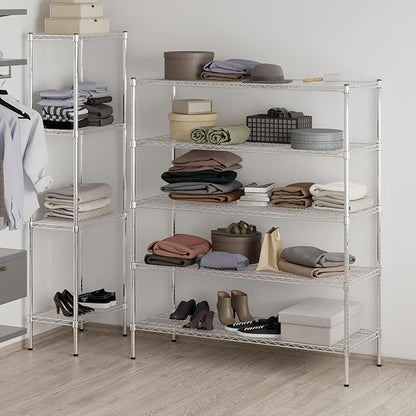 Regal Altair 21" Deep x 54" Wide x 64" Height Wire Shelving Kit | 5-Tier | NSF - Image 7