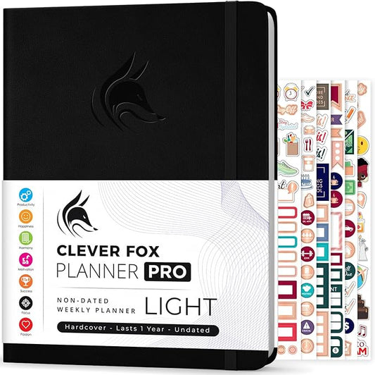 Clever Fox Planner PRO Light – Weekly & Monthly Life Planner to Increase by CleverFox