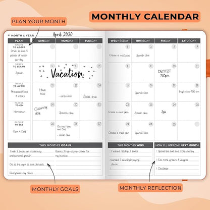 Clever Fox Planner – Undated Weekly & Monthly Planner - Image 4