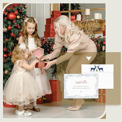 Goefun Blank White Cards and Envelopes 5.5 x 4.25 Folded Cardstock and A2 - Image 6