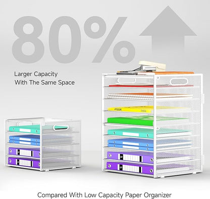 Cawukege 9 Tier Paper Organizer - Image 3