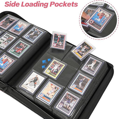 Sibonic 9 Pocket TopLoader Binder, Holds 360 3”x4” Toploader Hard Cases - Image 3