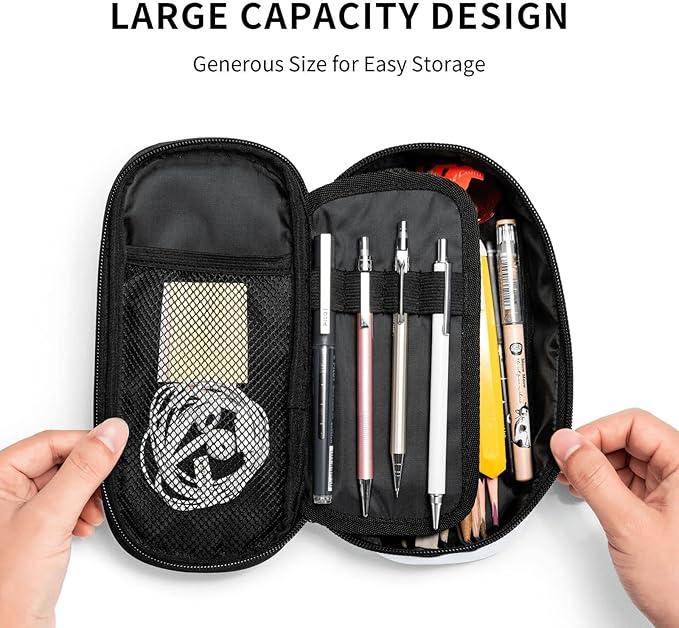 HKHEHOP Volleyball Ball Pattern Pencil Case Big Capacity Storage Pencil Pouch - Image 5