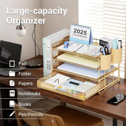 OPNICE Desk Organizer, 4-Tier Desktop File Organizer - Image 4