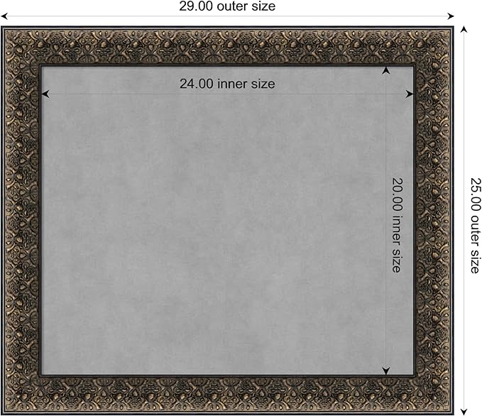 Amanti Art Black Framed Magnetic Board 25x29 Medium Vision Board - Image 3