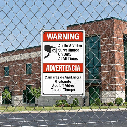 SmartSign 18 x 12 inch “Warning - Image 3