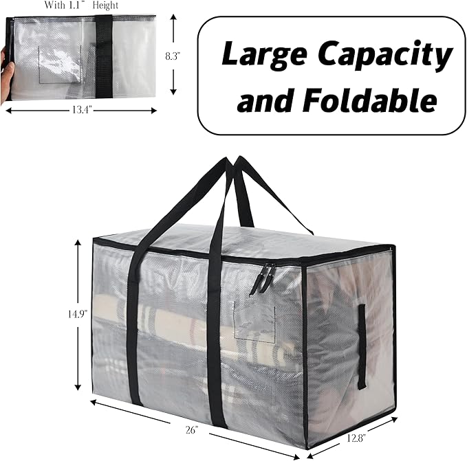 Heavy Duty 93L Stackable Plastic Storage Bins - Image 3