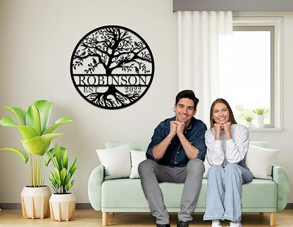 Wedding Gifts for Couples 2025 Last Name Signs for Home Personalized - Image 4