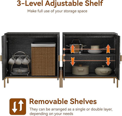HOCAT 30.7" Accent Cabinet, Modern Buffet Cabinet - Image 3
