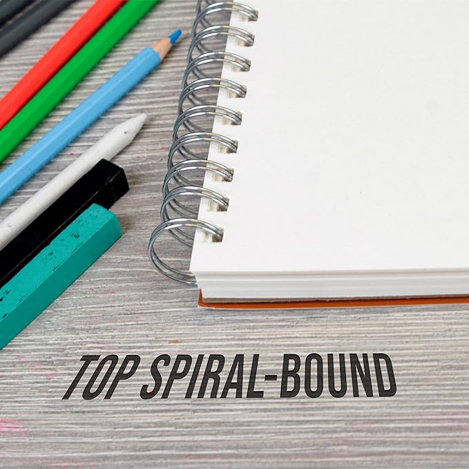 U.S. Art Supply 9"x12" Top Spiral Bound Sketch Book, 2 Pack, 100 Sheets Each - Image 4
