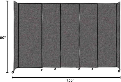 Versare Straightwall Sliding Portable Wall Partition | Freestanding Office - Image 7