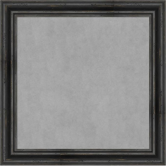 Amanti Art Black Framed Magnetic Board 29x29 Medium Vision Board by AmantiArt