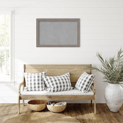Amanti Art Grey Framed Magnetic Board 23x35 Large Vision Board - Image 4