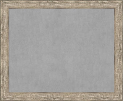 Amanti Art Silver Framed Magnetic Board 38x46 X-Large Vision Board by AmantiArt