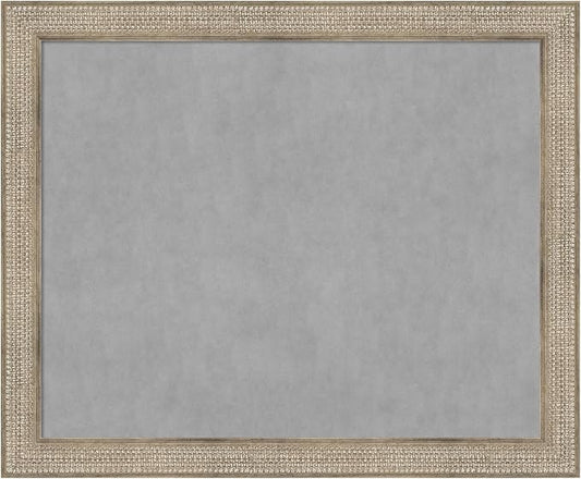 Amanti Art Silver Framed Magnetic Board 38x46 X-Large Vision Board by AmantiArt
