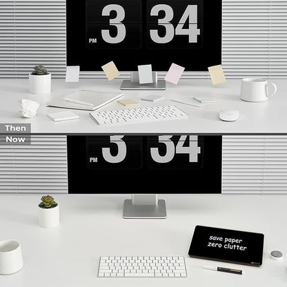 Black Glass Desk Whiteboard - Image 6