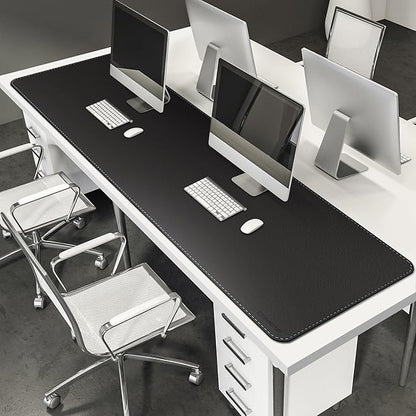 CENNBIE Leather Desk Mat Protector, XXL 74.8" x 23.6" Extra Large Leather - Image 5