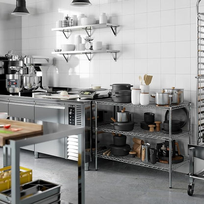 Regal Altair 21" Deep x 42" Wide x 34" Height Wire Shelving Kit | 3-Tier | NSF - Image 5