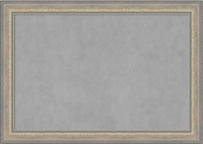 Amanti Art Silver Framed Magnetic Board 29x41 Large Vision Board by AmantiArt