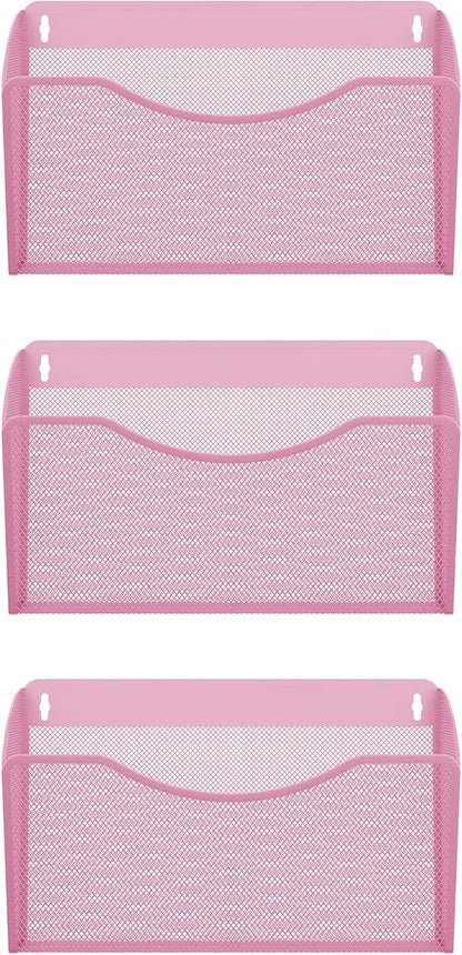 EasyPAG Single Pocket Wall File Organizer, Mesh Hanging File Folder Organizer - Image 2