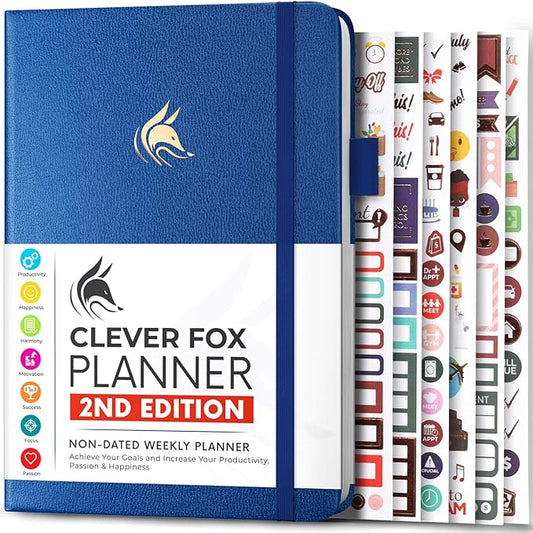 Clever Fox Planner 2nd Edition – Colorful Weekly & Monthly Goal Planner by CleverFox