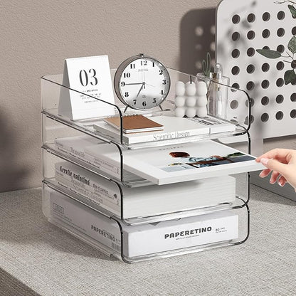 FANXIYQ 4-Tier Acrylic Paper Tray Organizer - Image 6