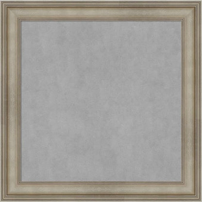 Amanti Art Silver Framed Magnetic Board 29x29 Medium Vision Board by AmantiArt