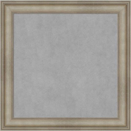 Amanti Art Silver Framed Magnetic Board 29x29 Medium Vision Board by AmantiArt